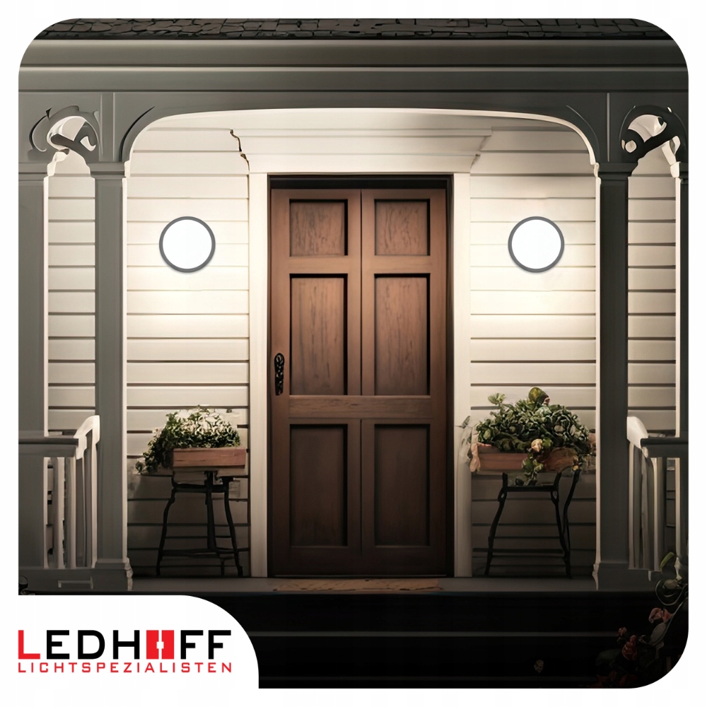 Plafon LED zewnętrzny CZUJNIK RUCHU mikro 18W oprawa LAMPA panel NATYNKOWY Marka Ledhoff