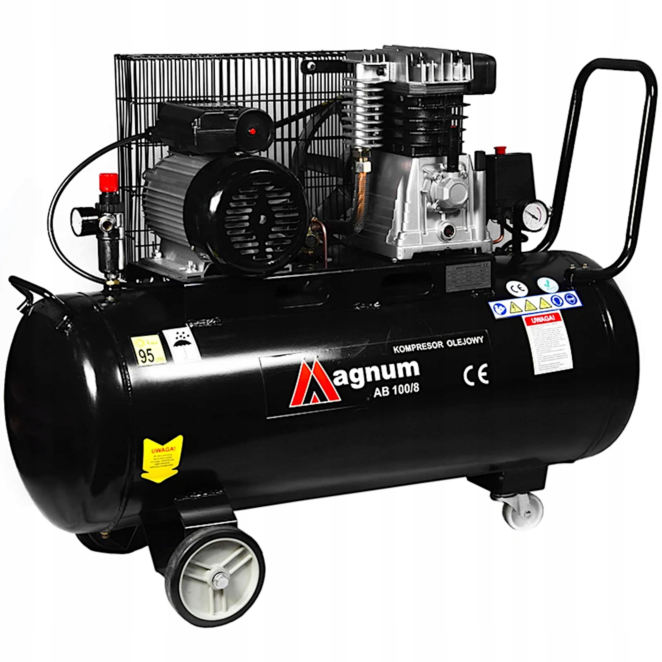 Olejový Kompresor Magnum Ab 100/8 100 L 8 Bar 2,2 Kw S Remeňovým Pohonom