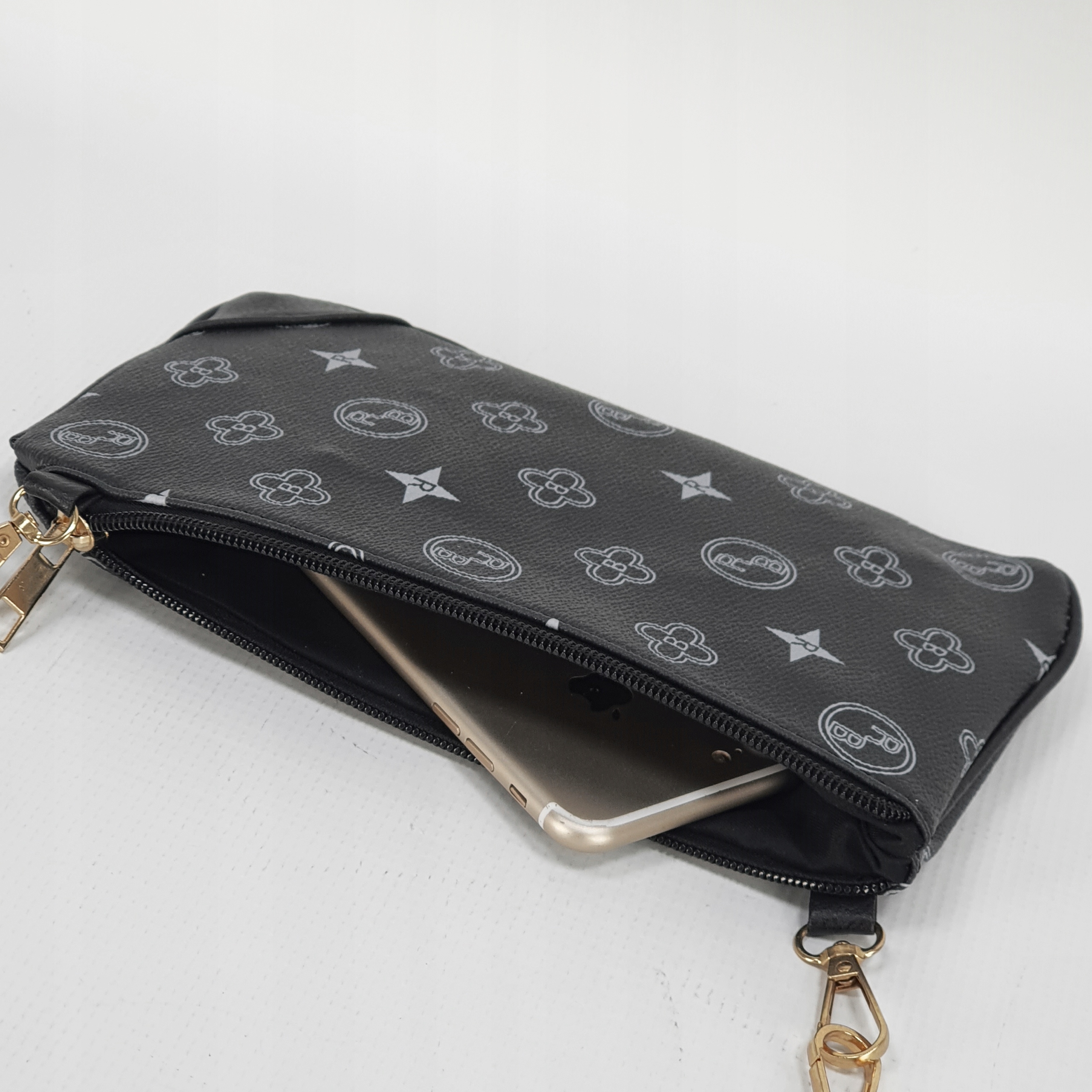 LISTONOSZKA TOREBKA 3W1 NERKA MONOGRAM PODWÓJNA Styl miejski