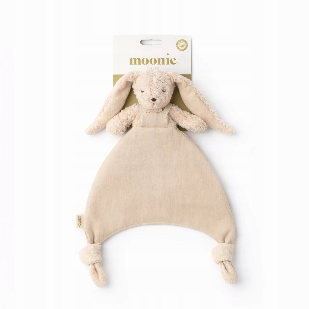 Moonie przytulanka doudou króliczek Sand len bawełna organiczna