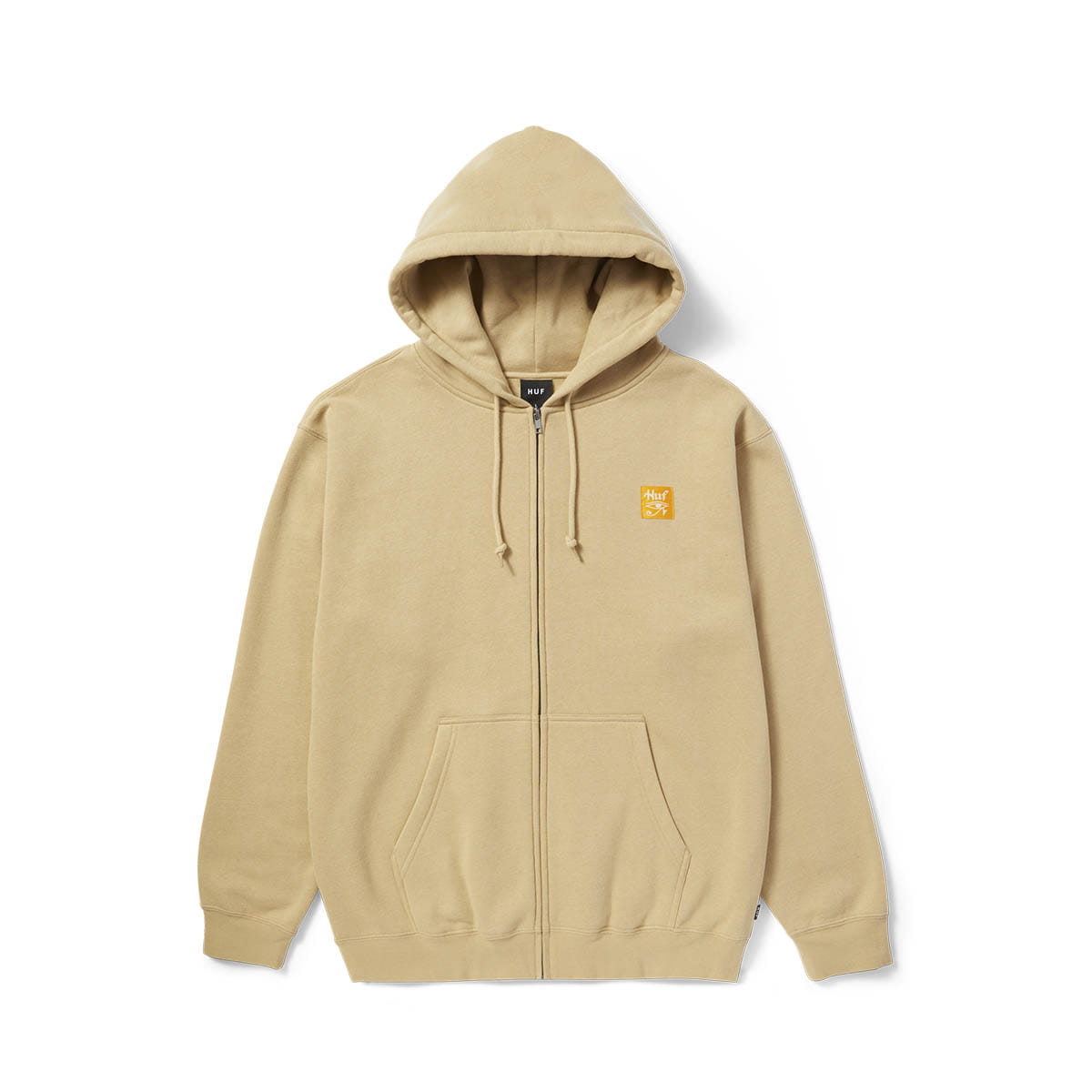Mikina s kapucí Mikina Huf Zip Oatmeal L