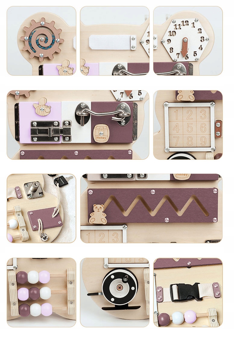 Tablica manipulacyjna sensoryczna Montessori Bear Marka AIG