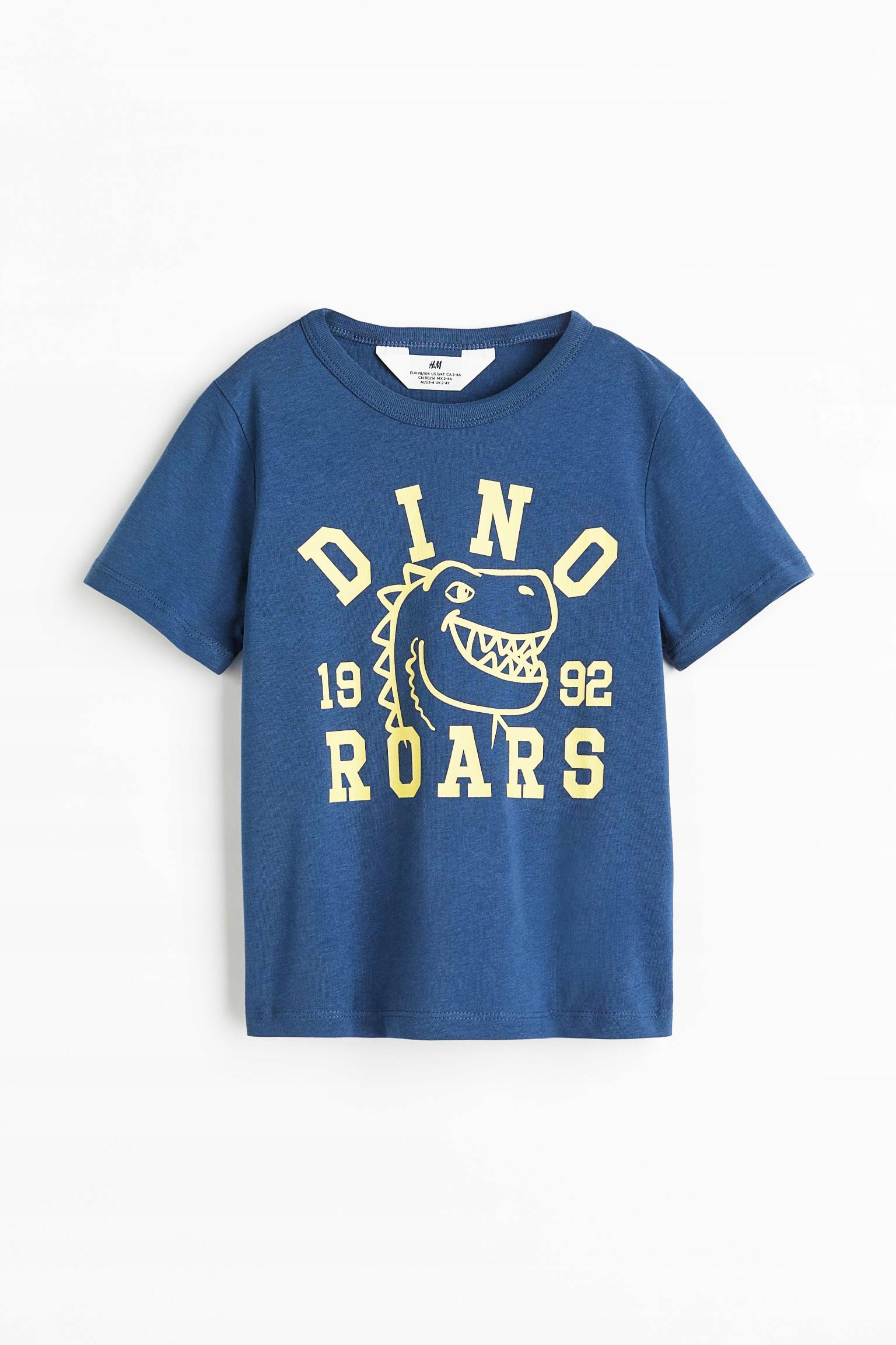 NOWA H&M bluzeczka t-shirt DINOZAUR 110/116