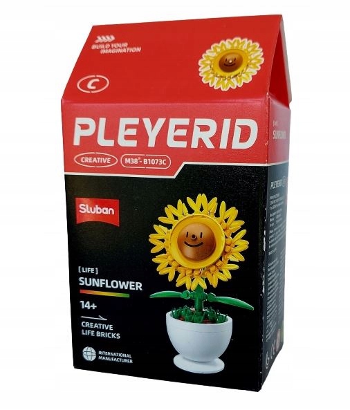 KLOCKI SLUBAN SŁONECZNIK W DONICZCE KWIAT B1073 C