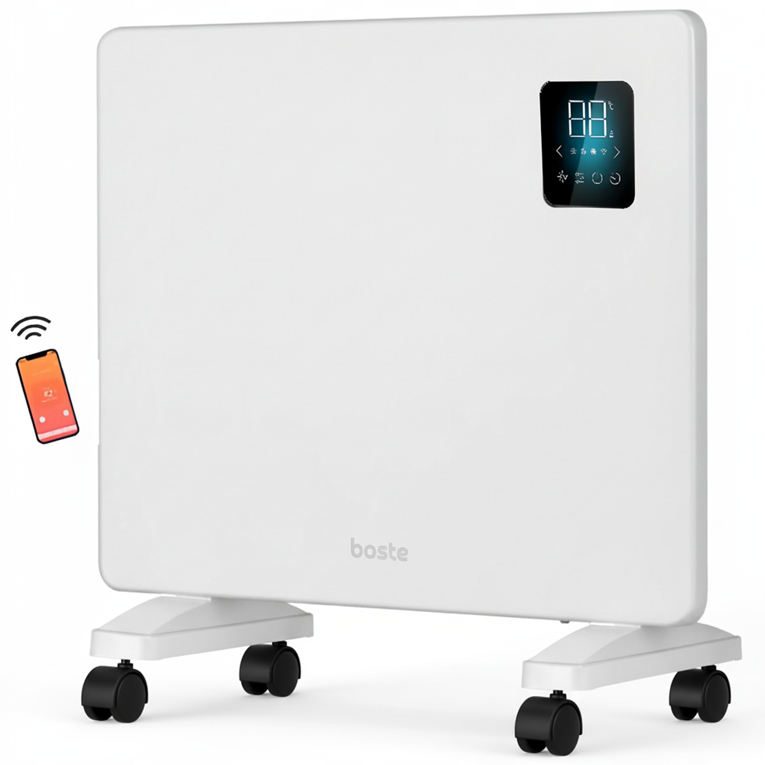 Boste Grzejnik Elektryczny Konwektorowy Energoszczędny Do Łazienki Wifi Led