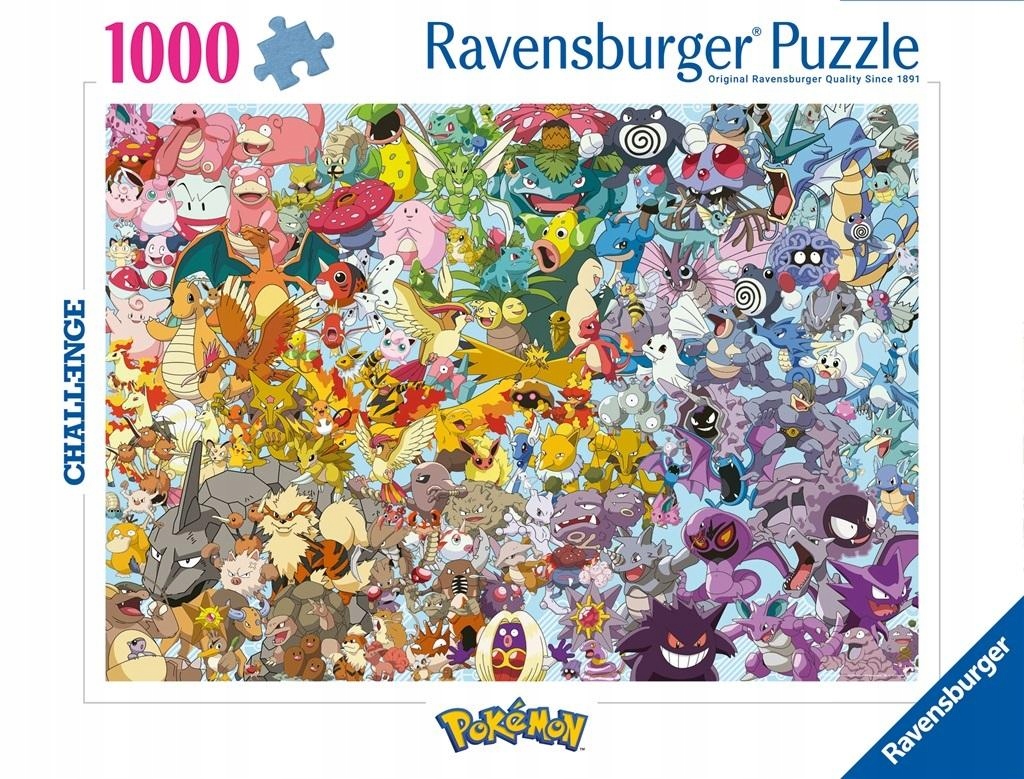 Puzzle 1000 Challenge. Pokemon PUZZLE DZIECI