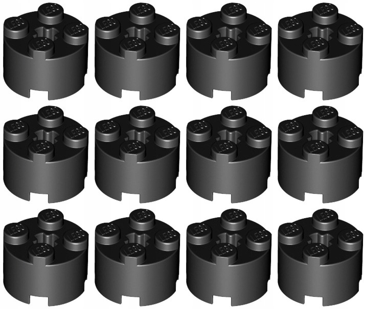 

Lego 3941 Klocek 2x2 czarny (15g) 12 szt.
