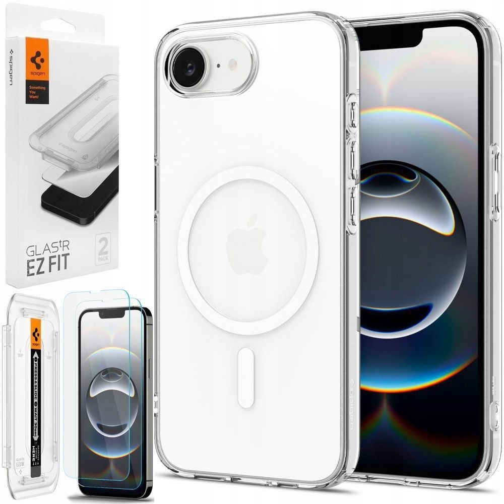 Set Spigen Pouzdro s MagSafe 2x Sklo pro Apple iPhone 16e