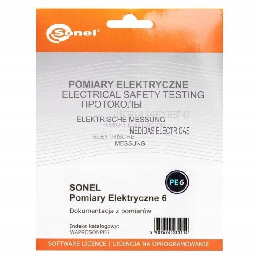 Program do tworzenia protokołów WAPROSONPE6 Oficjalny Dystrybutor Sonel