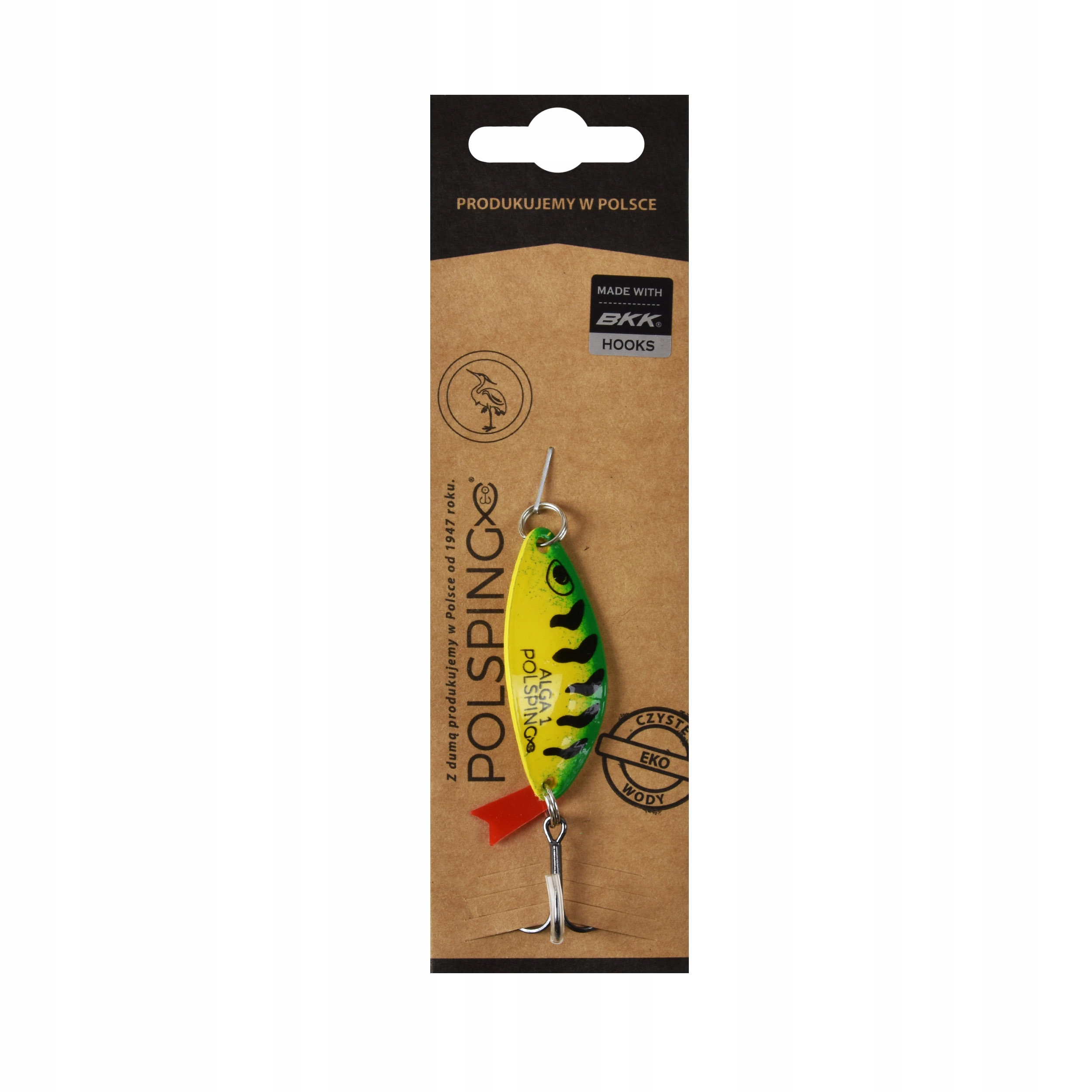 Błystka wahadłowa Polsping Alga Green Tiger rozm.#1 13g 5,2cm 1szt.