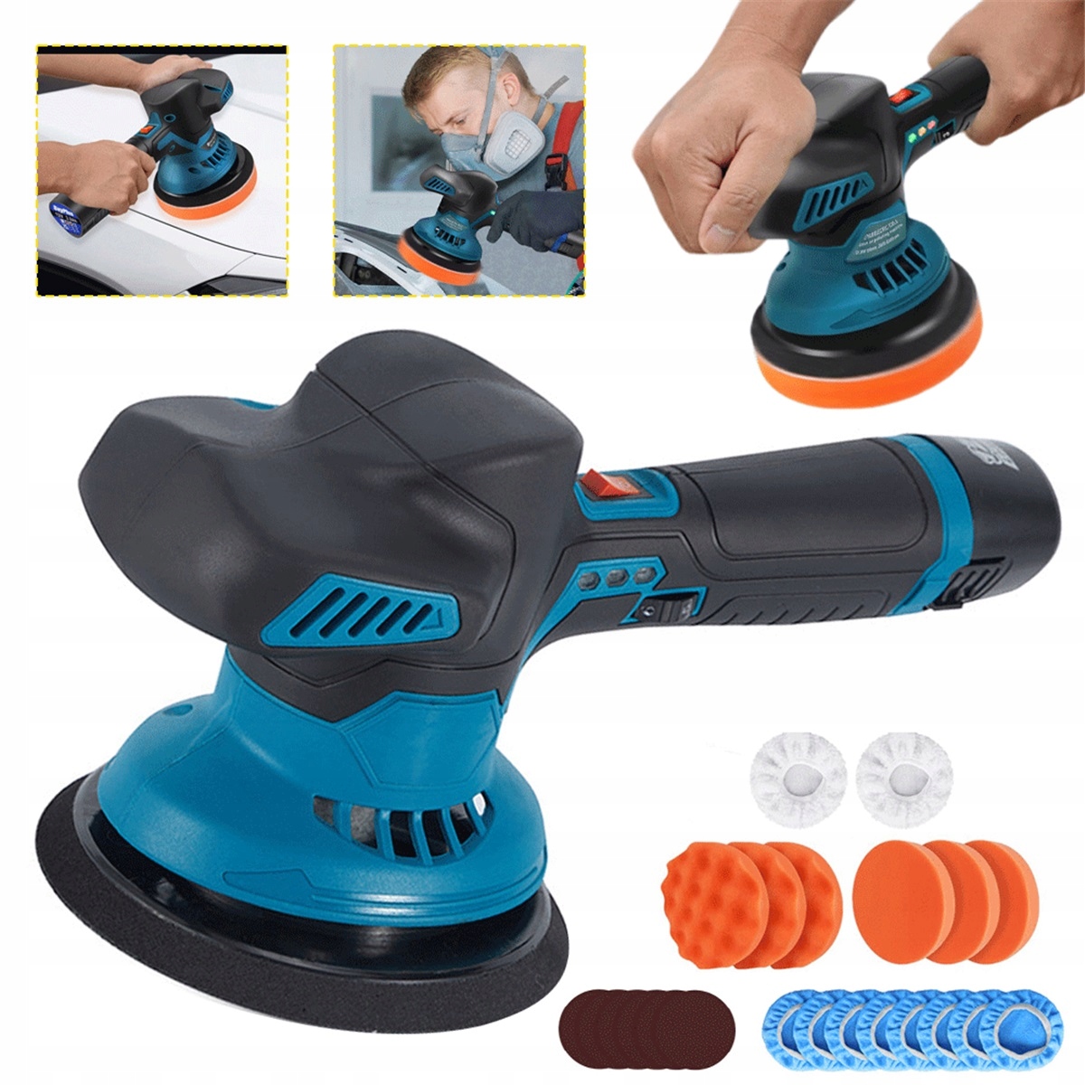 Leštička 6 Rychlostí 5500 Ot/min S Chladicím Systémem Pro Automobily