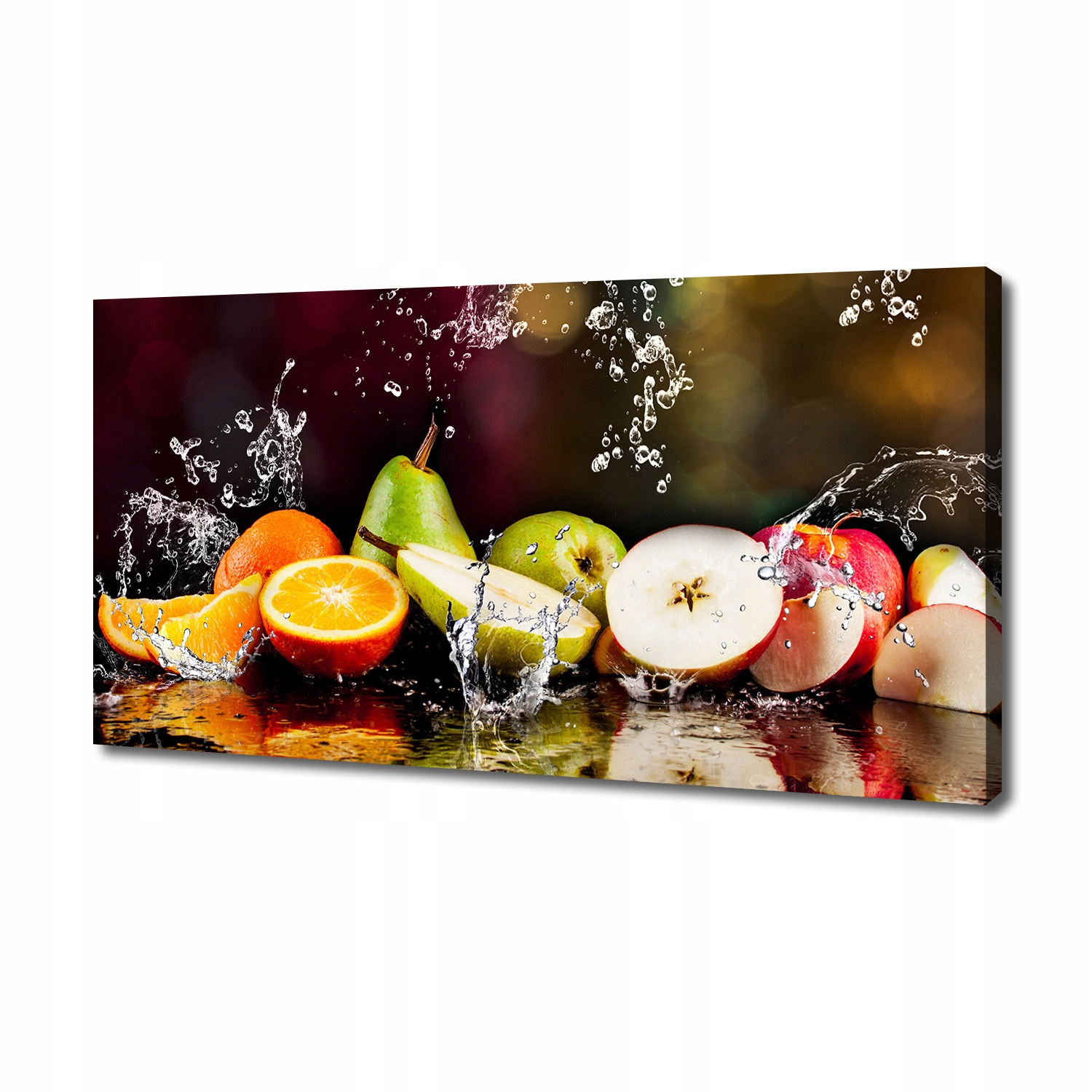

Foto obraz duży na płótnie Owoce i woda 140x70 cm