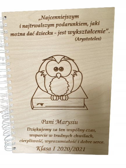 

Album grawerowany dla nauczyciela, szkoła
