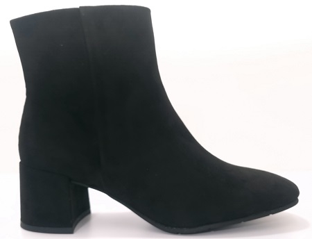 Semišové Kotníkové Boty Marco Tozzi 2-25349-41 Černá r39