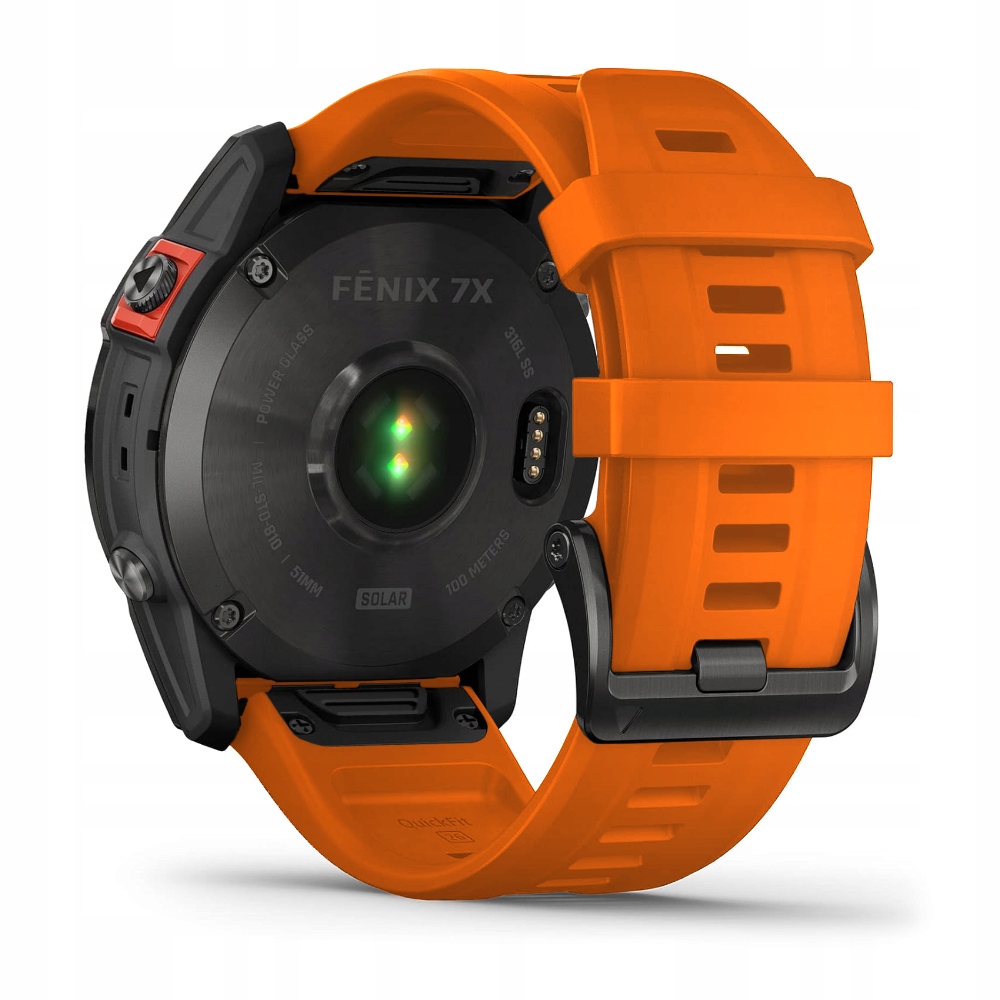 Silikonowy pasek premium QuickFit 26 mm do GARMIN Fenix 6X 7X Tactix Epix 2 Stan opakowania oryginalne