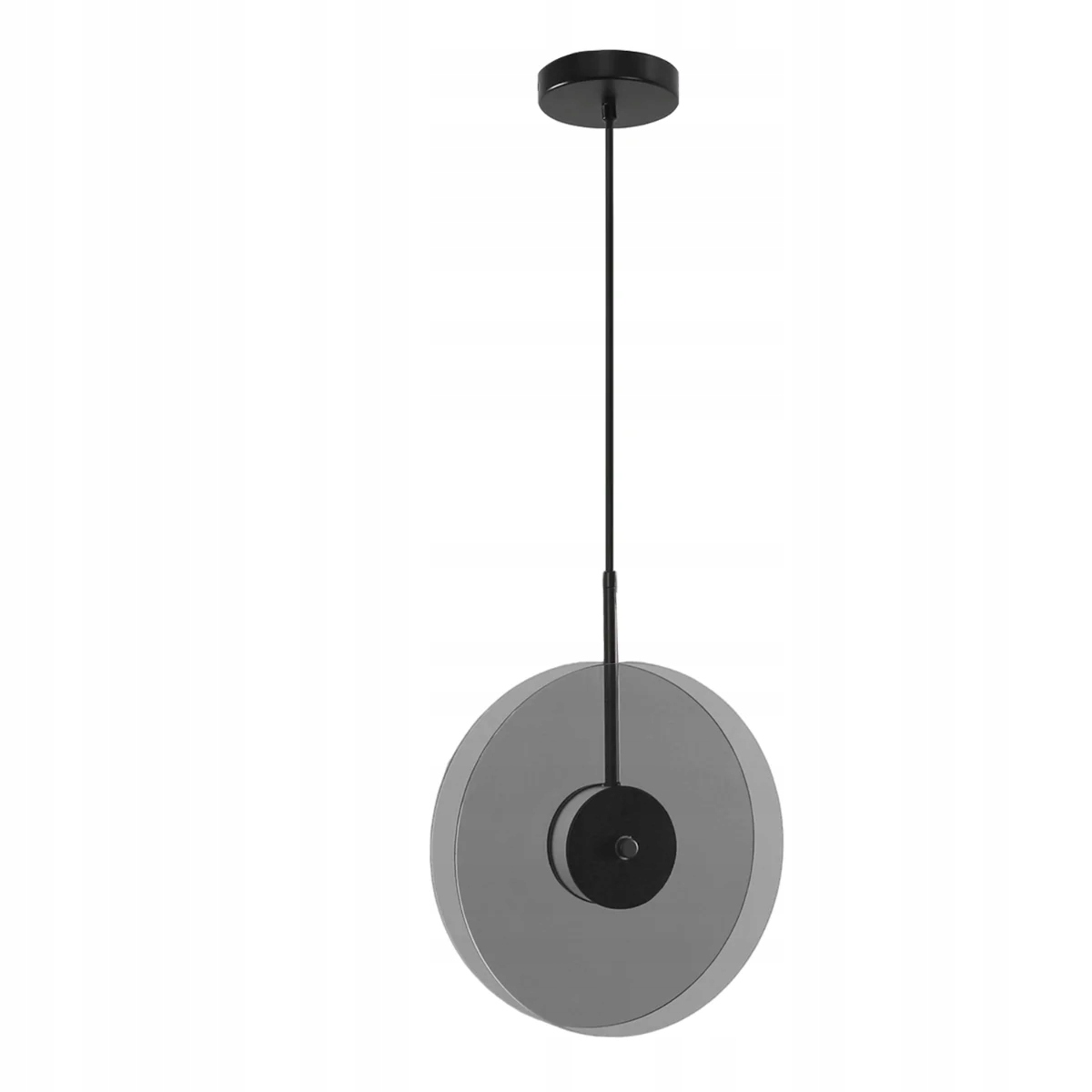 Light Prestige Závěsná lampa Casy Led 6W černá skleněná kouřová IP20