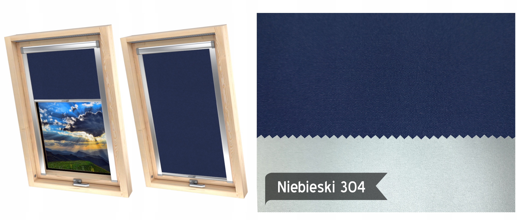 Roleta Dachowa Zaciemniająca do okien FAKRO 66x98 DEKRO Wzór gładki