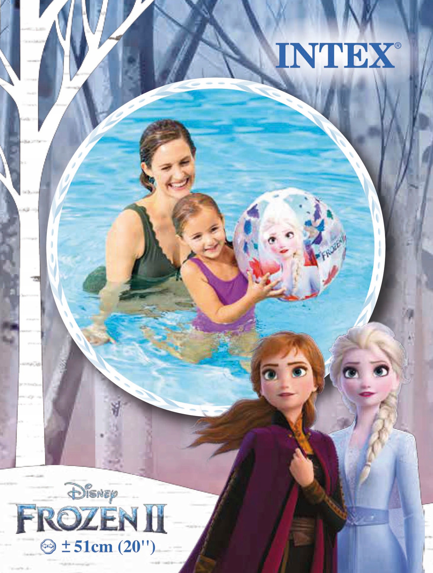 

Dmuchana Piłka Plażowa frozen 2 II Intex 58021 51