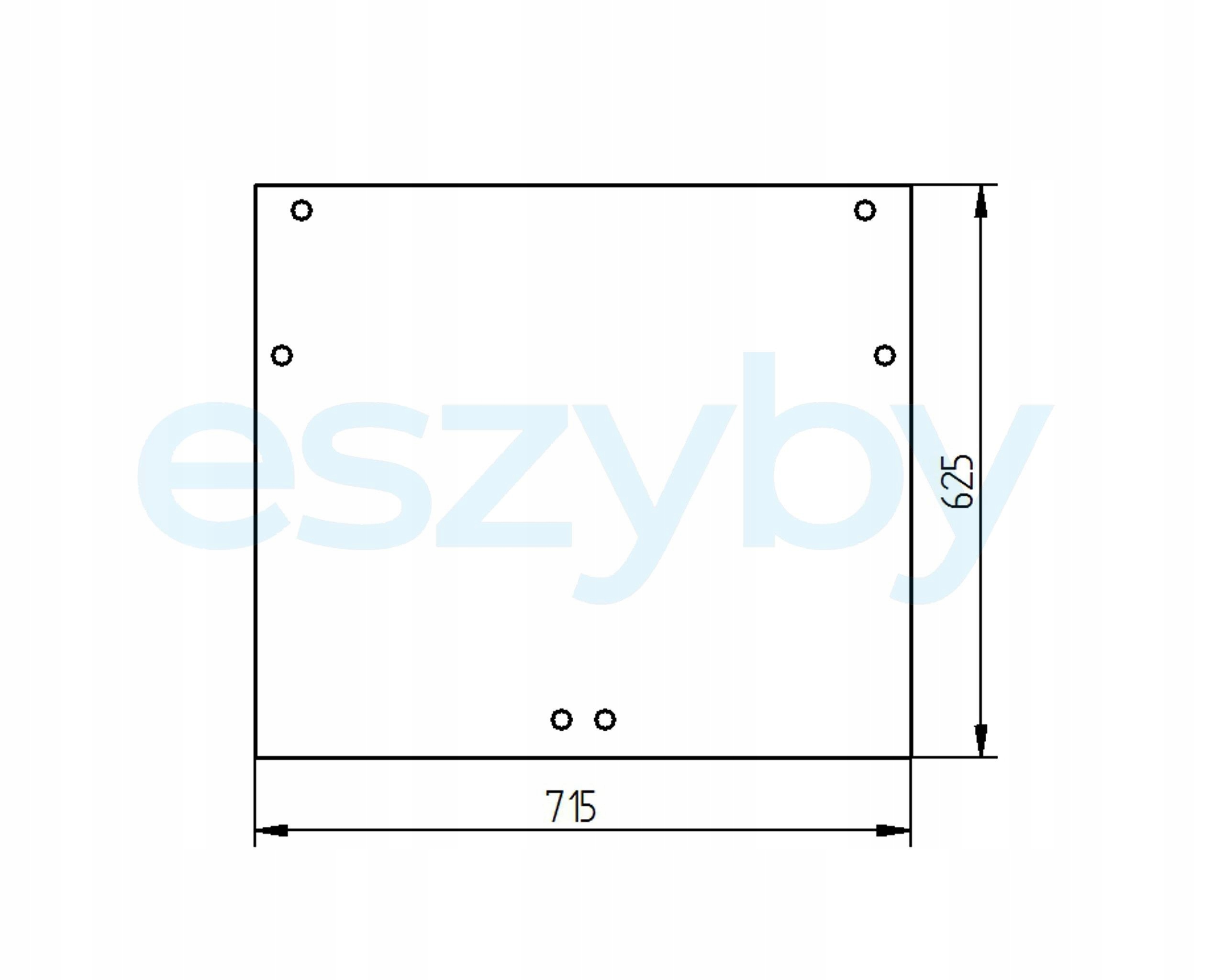 sklo teleskopický nakladač Manitou zadní 197151