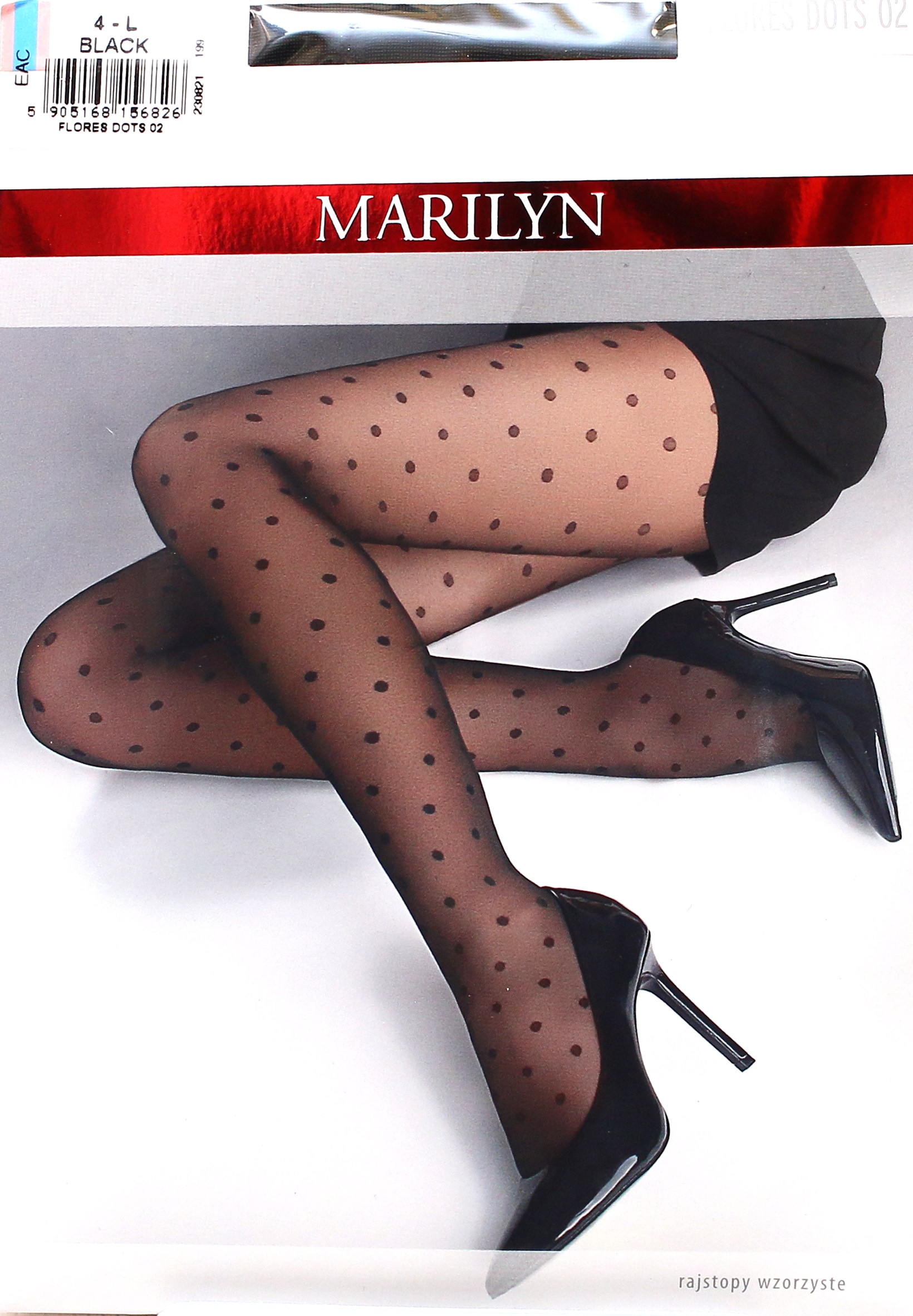 

Marilyn Dots 02 R2 rajstopy kropeczki groszki nero