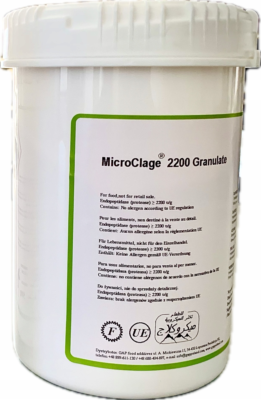 Podpuszczka opakowanie 0,5 kg MicroClage 2200 (Fromase) Granulate