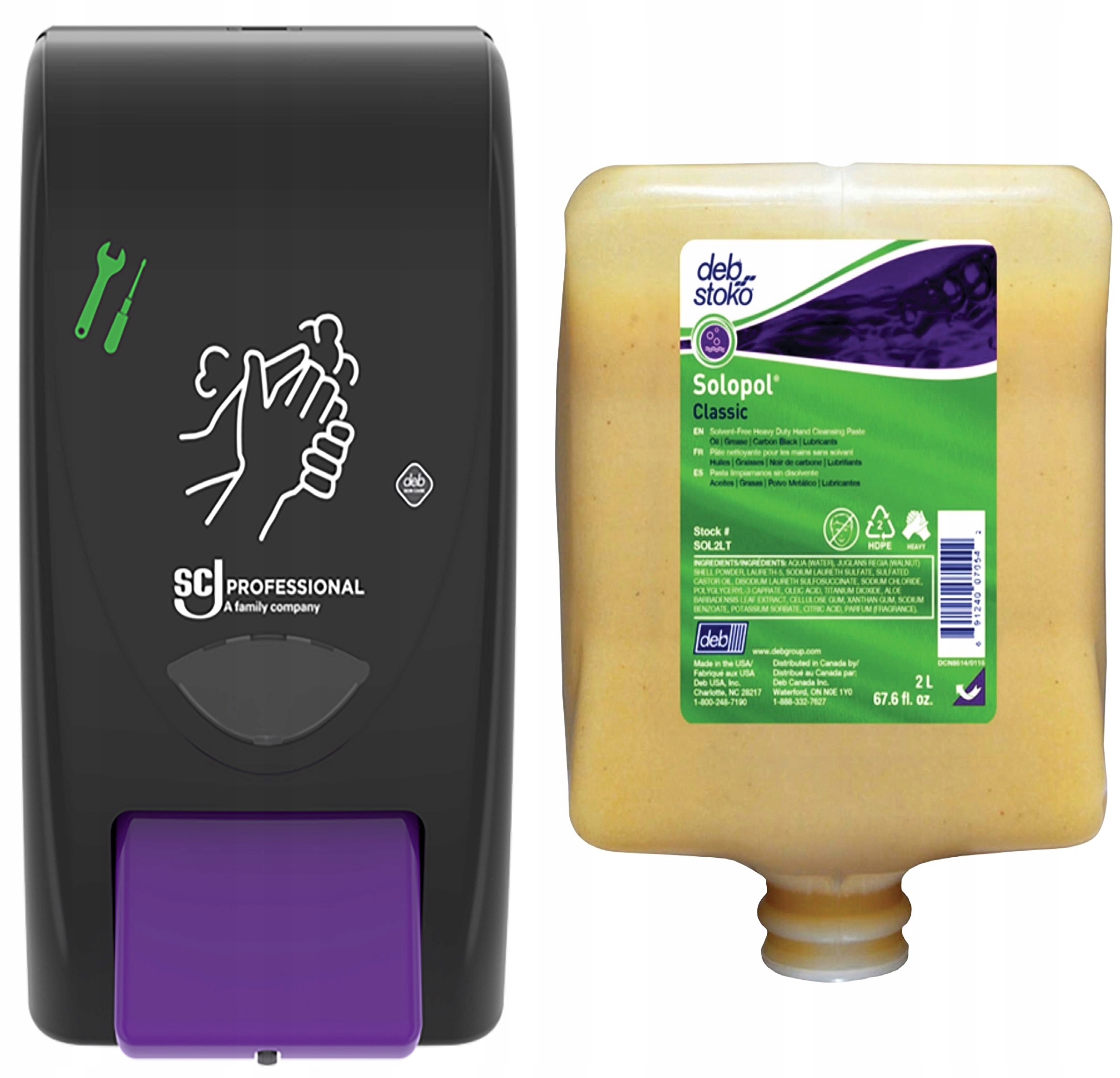 Deb Stoko Solopol pasta Bozp x2 dávkovač Deb x1