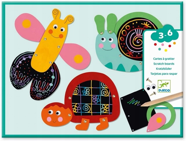 DJECO WYDRAPYWANKA ZABAWNE ZWIERZĘTA 09094