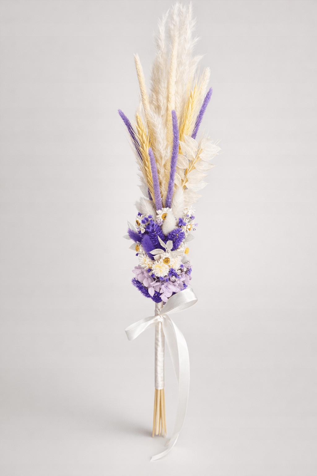 Velikonoční palma 45 cm s přírodními sušenými květy, velikonoční paletka