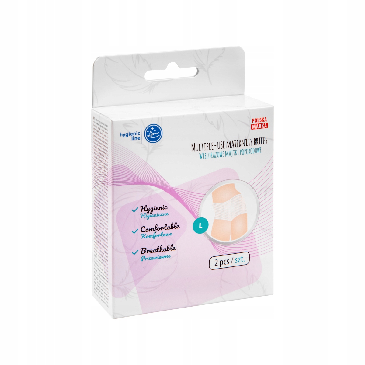 AKUKU Majtki POPORODOWE Wielorazowe SIATKA L x2 Marka Akuku