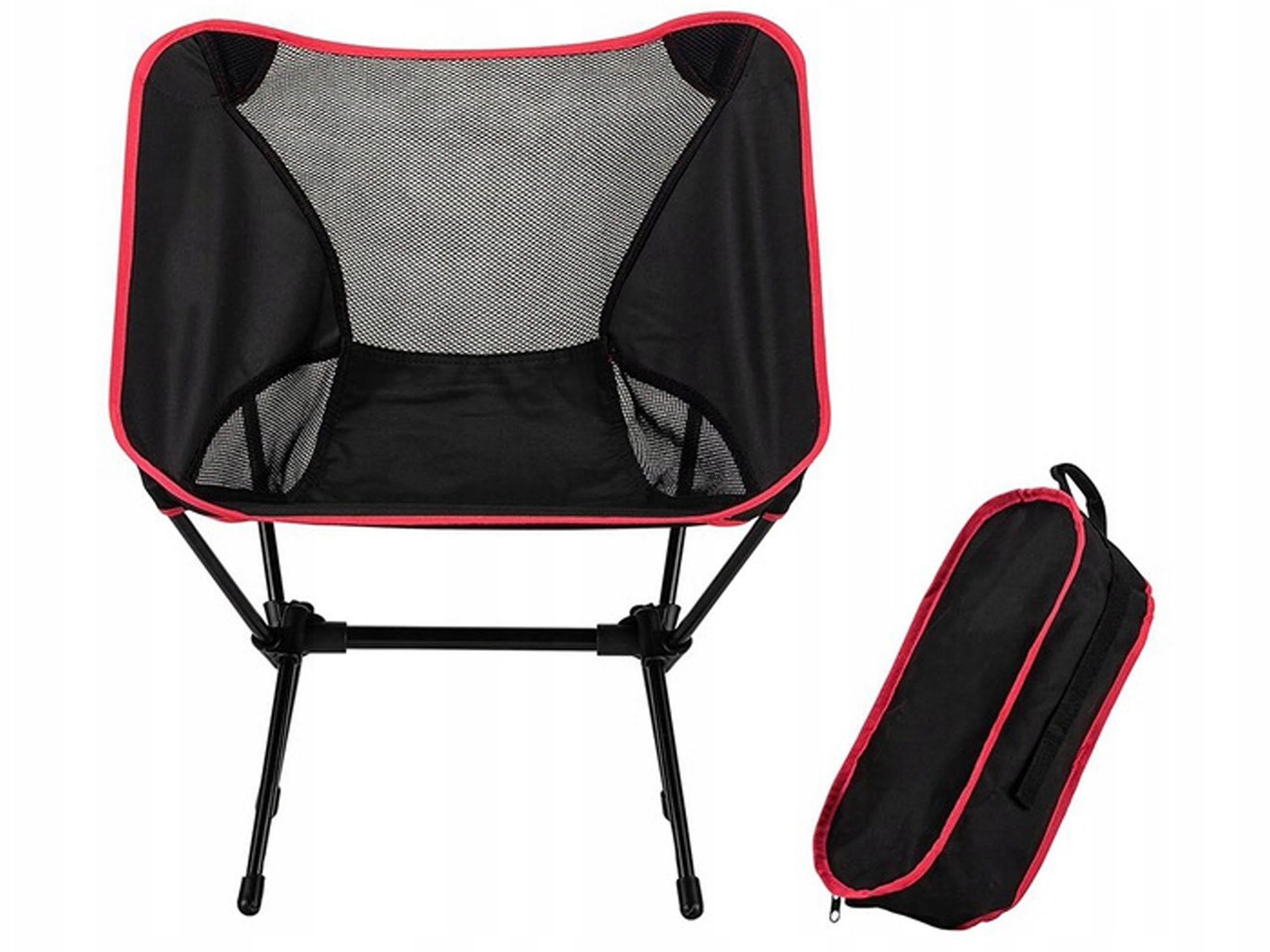 KRZESŁO WĘDKARSKIE TURYSTYCZNE FOTEL SKŁADANE RYBY