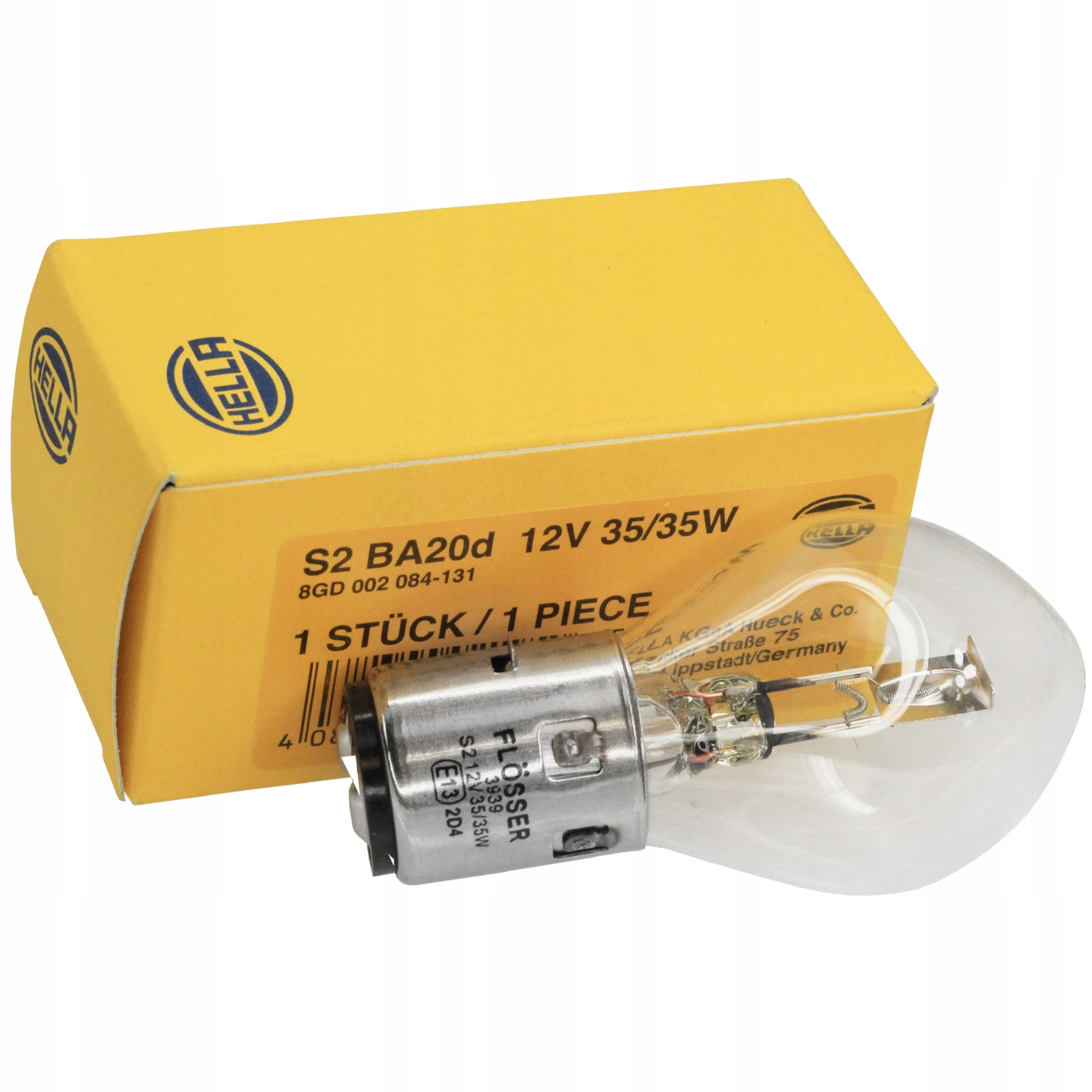 

Żarówka Przód 12V 35/35W Hella BA20D