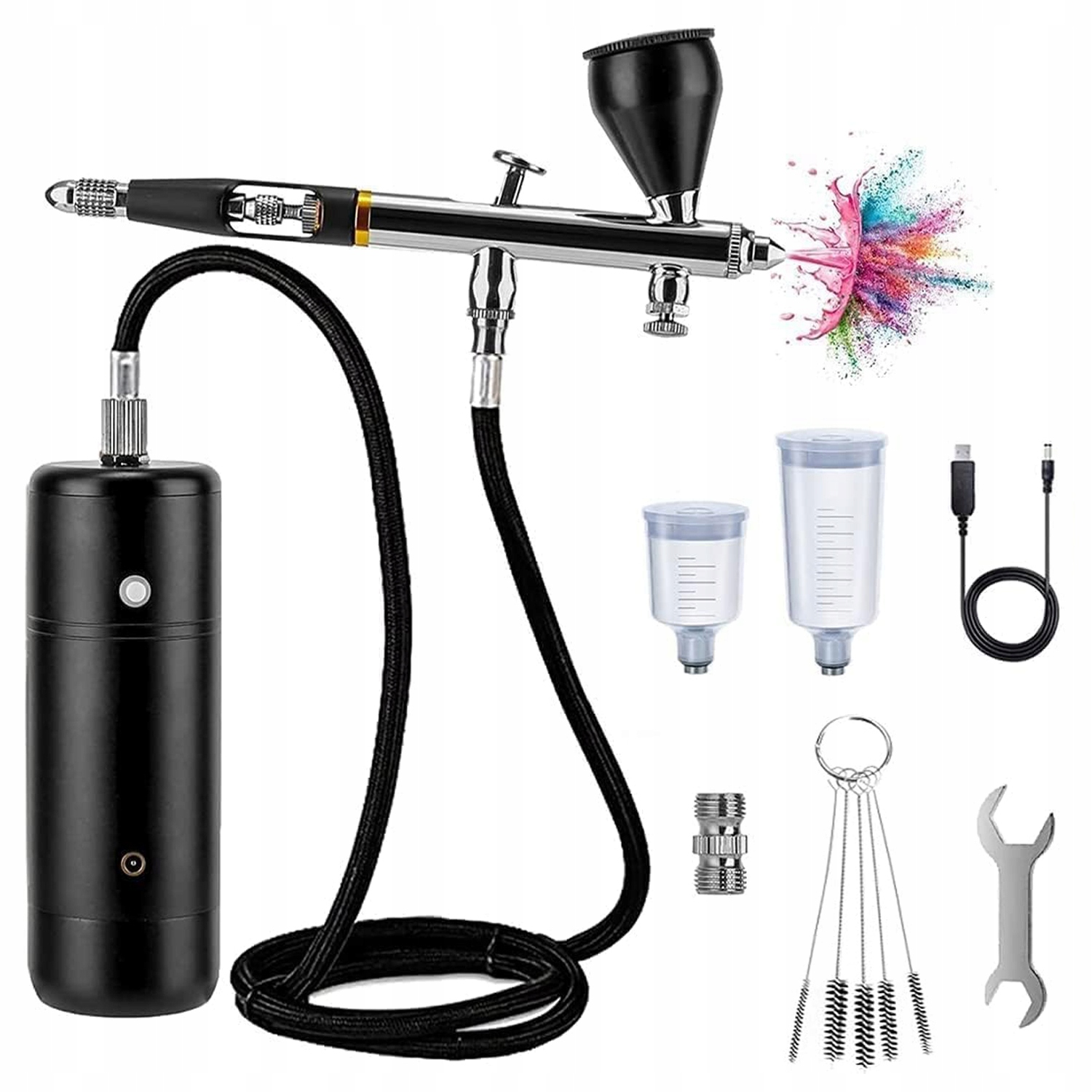 Akumulátorová Sada Ručního Airbrushe Pro Malování, Elektrický Airbrush