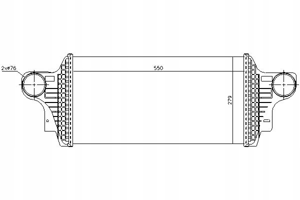 NISSENS INTERCOOLER MERCEDES GL 350 CDI 4-MATIC (1