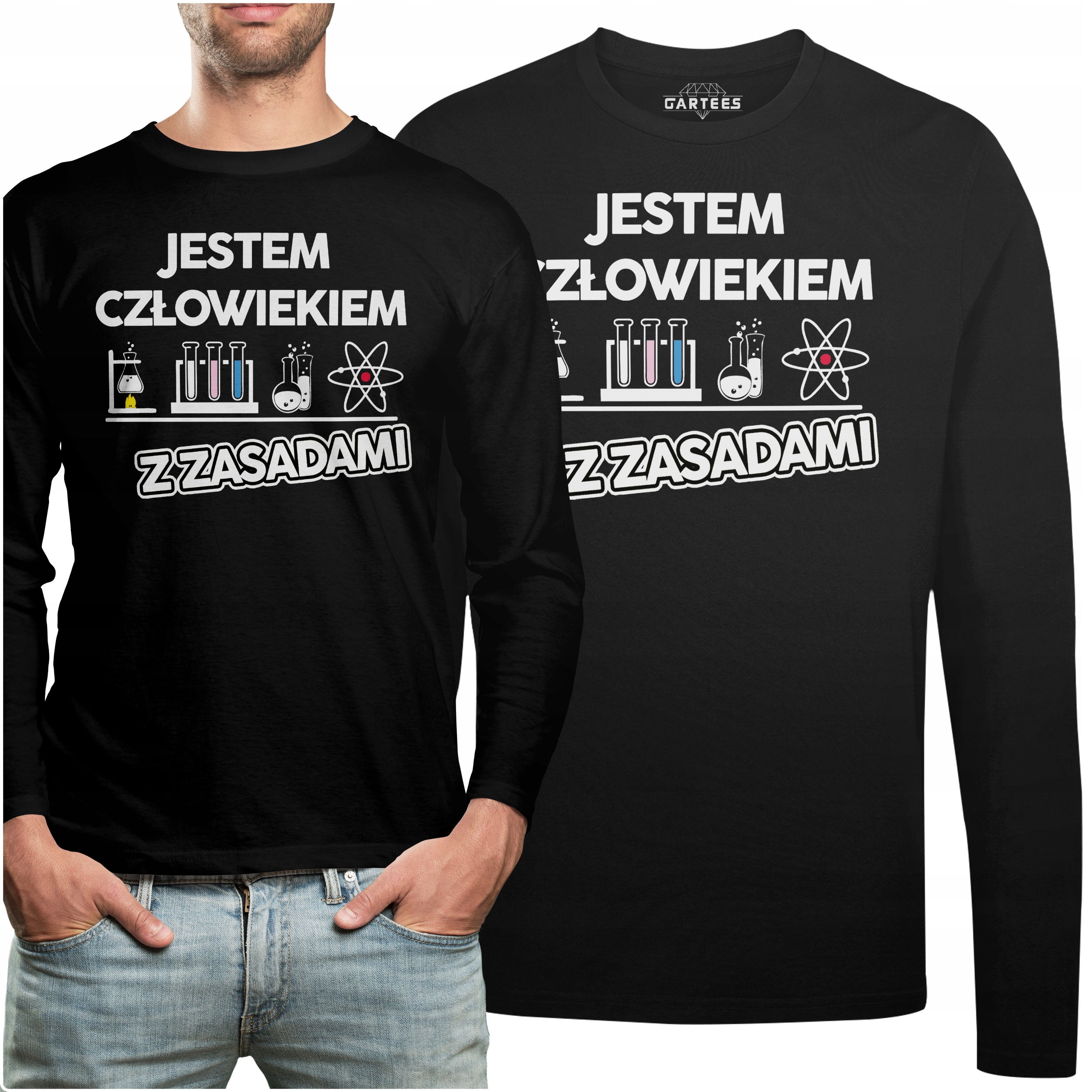

Koszulka Long Jestem Człowiekiem Z Zasadami Napis