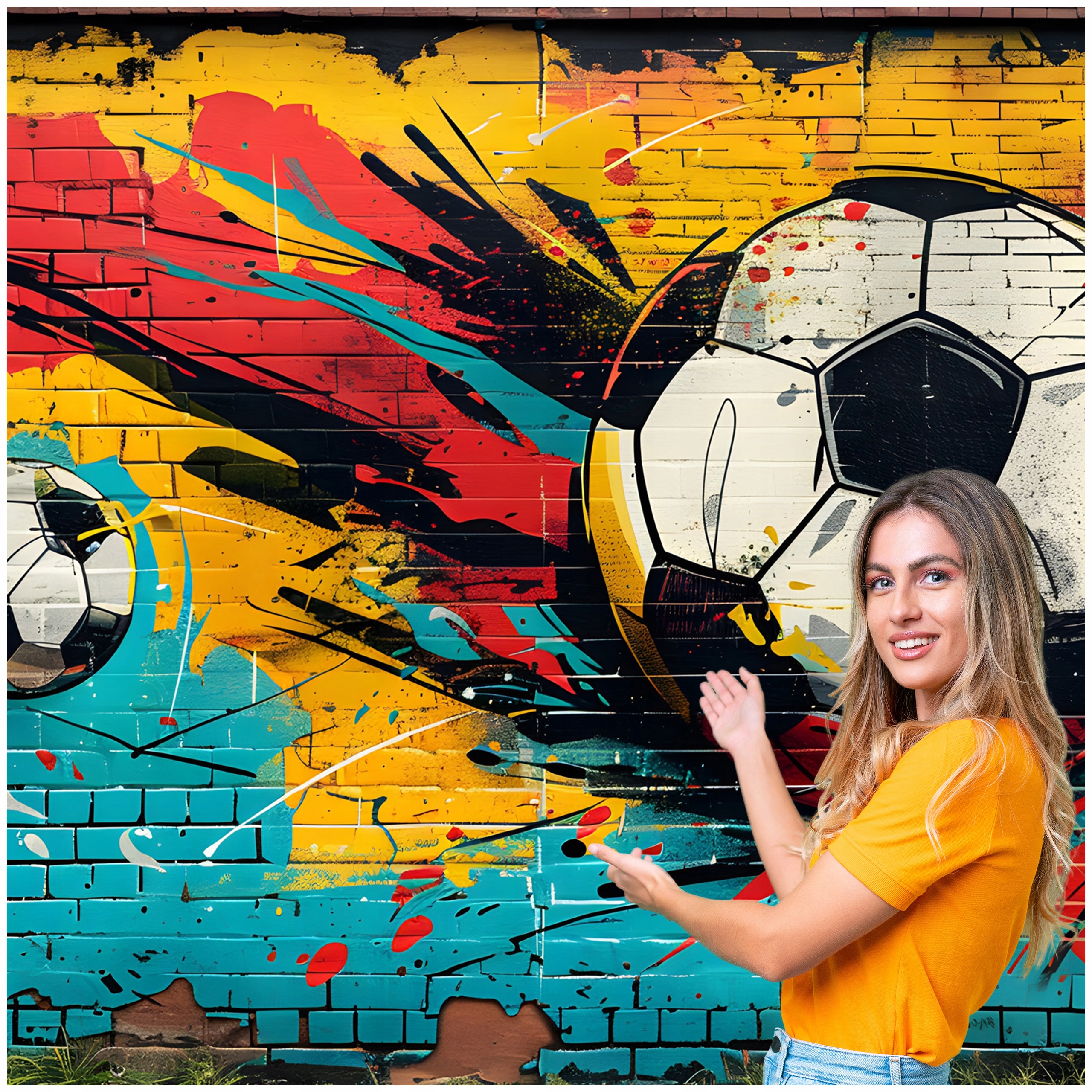 3D fototapeta Pre Mládež Futbal 588x280 DMPN09F