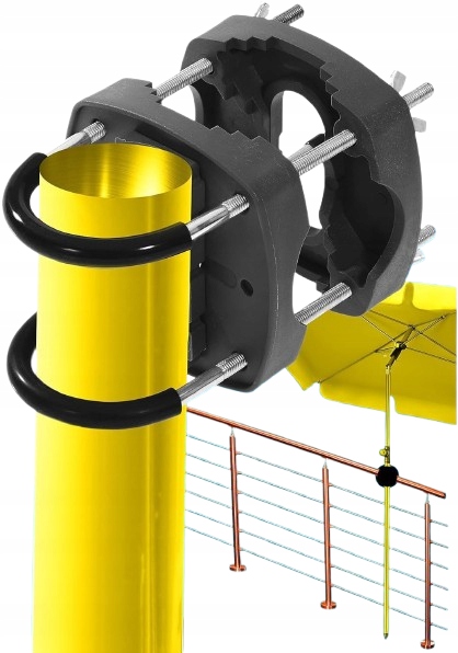 Držák na slunečník Balkonový držák na deštník Držák na deštník Zábradlí