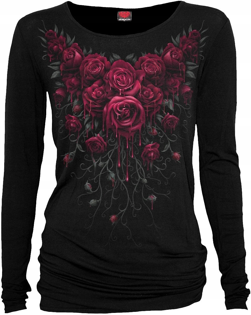 Blood Rose Baggy Top Spiral Dámské XL