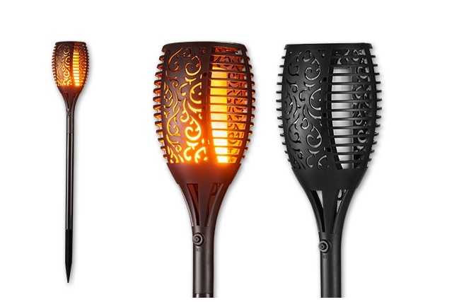 

Lampa Led solarna wbijana,efekt płomień pochodnia