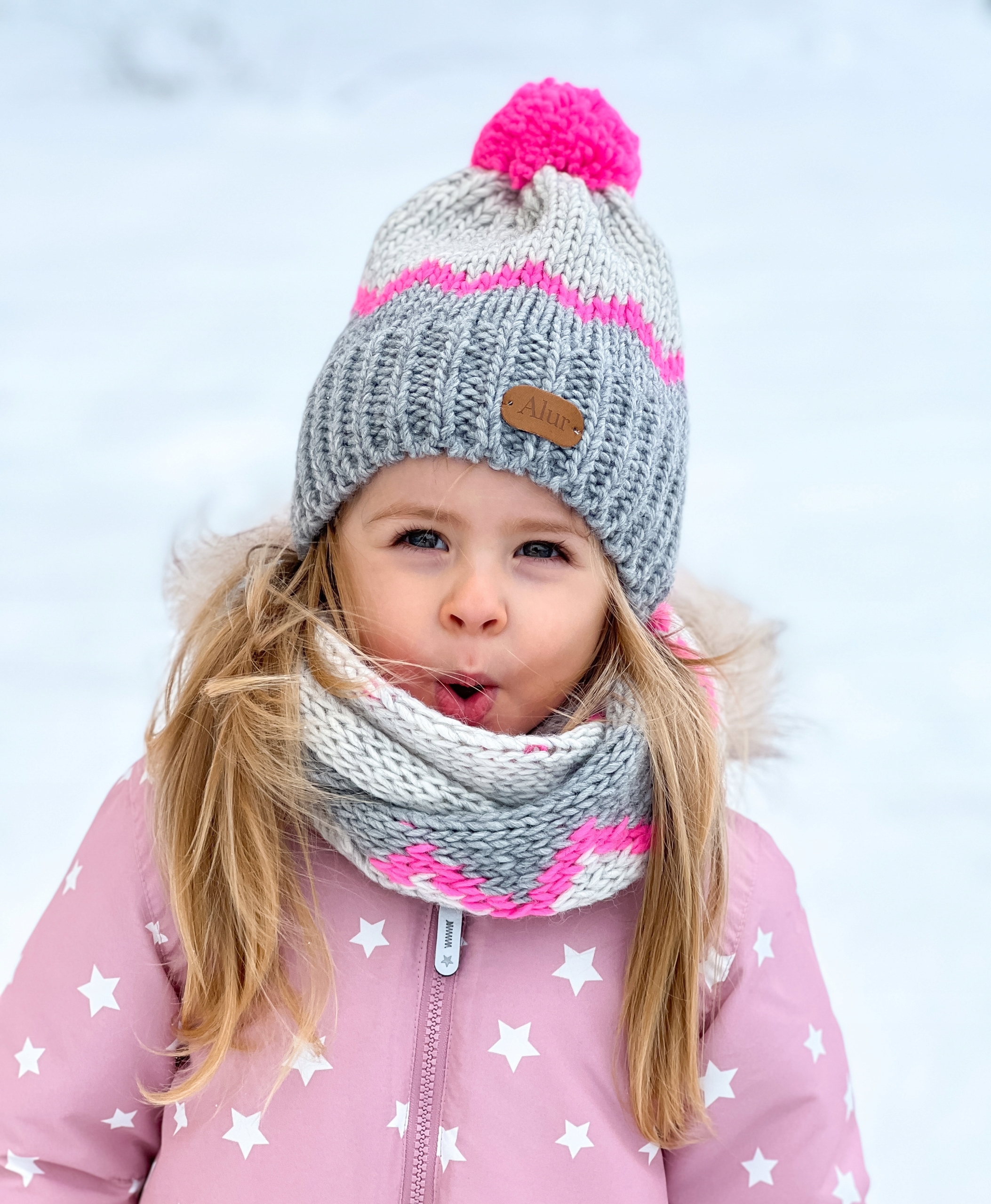 NORSKT vinterset HAT med fleece + Halsduk Vintertyp