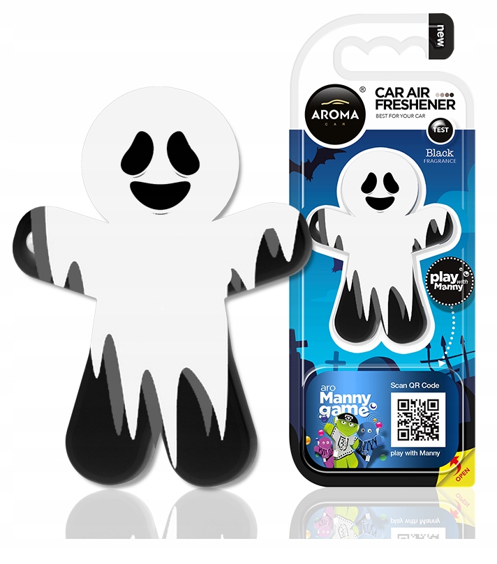 

Aroma Manny Ghost Black Duch Zapach Samochodowy