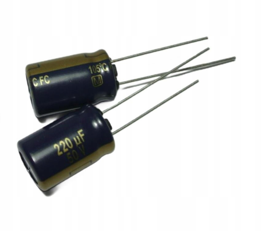220uF 50V 105' niska impedancja 10x16 Panasonic Fc kondensator [2 sztuki]