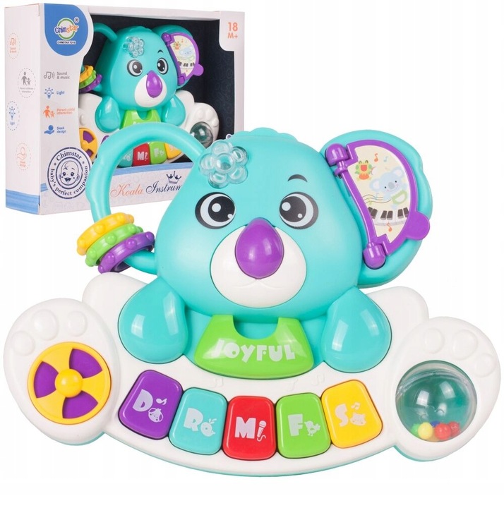 EDUKACYJNE PIANINKO MUZYCZNE ORGANKI INTERAKTYWNE MUZYKA MIŚ KOALA PROMERCO