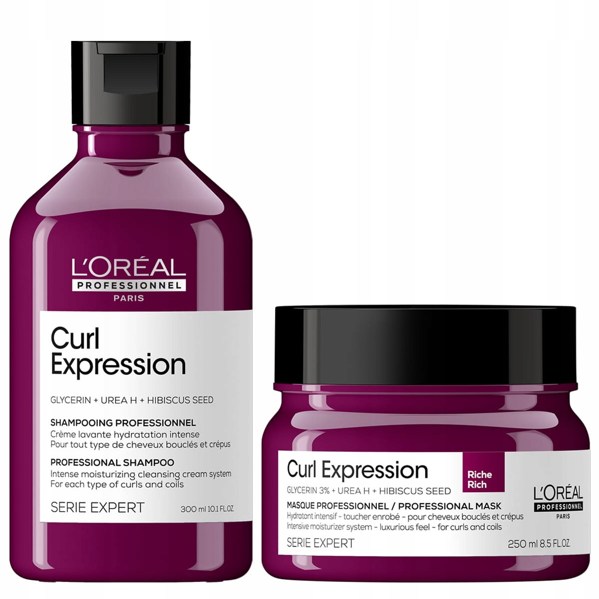 Loreal Curl Expression Szampon 300+ Maska Rich 250