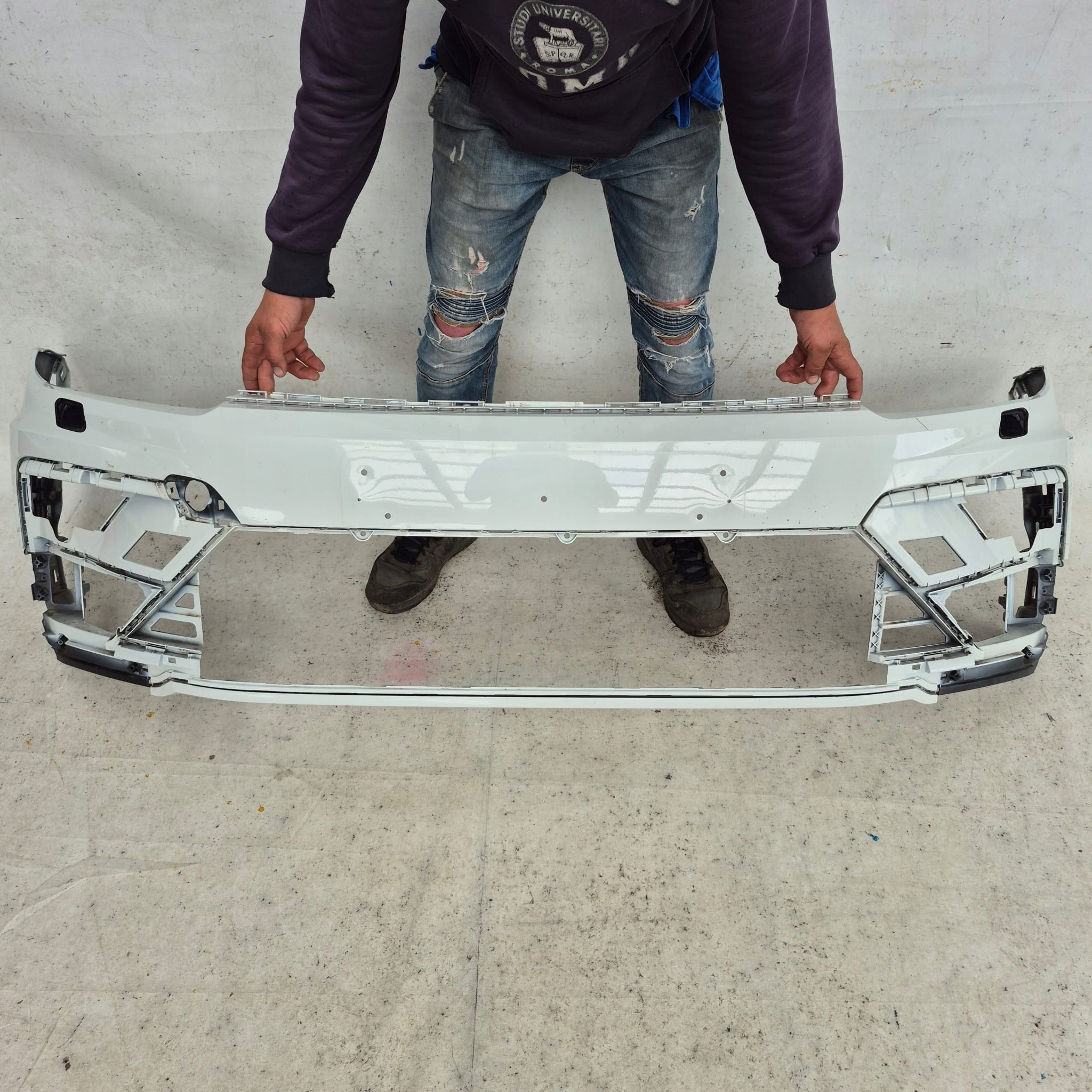 VW TIGUAN II 5NN R-LINE ALLSPACE 16- bumper front front washer PDC