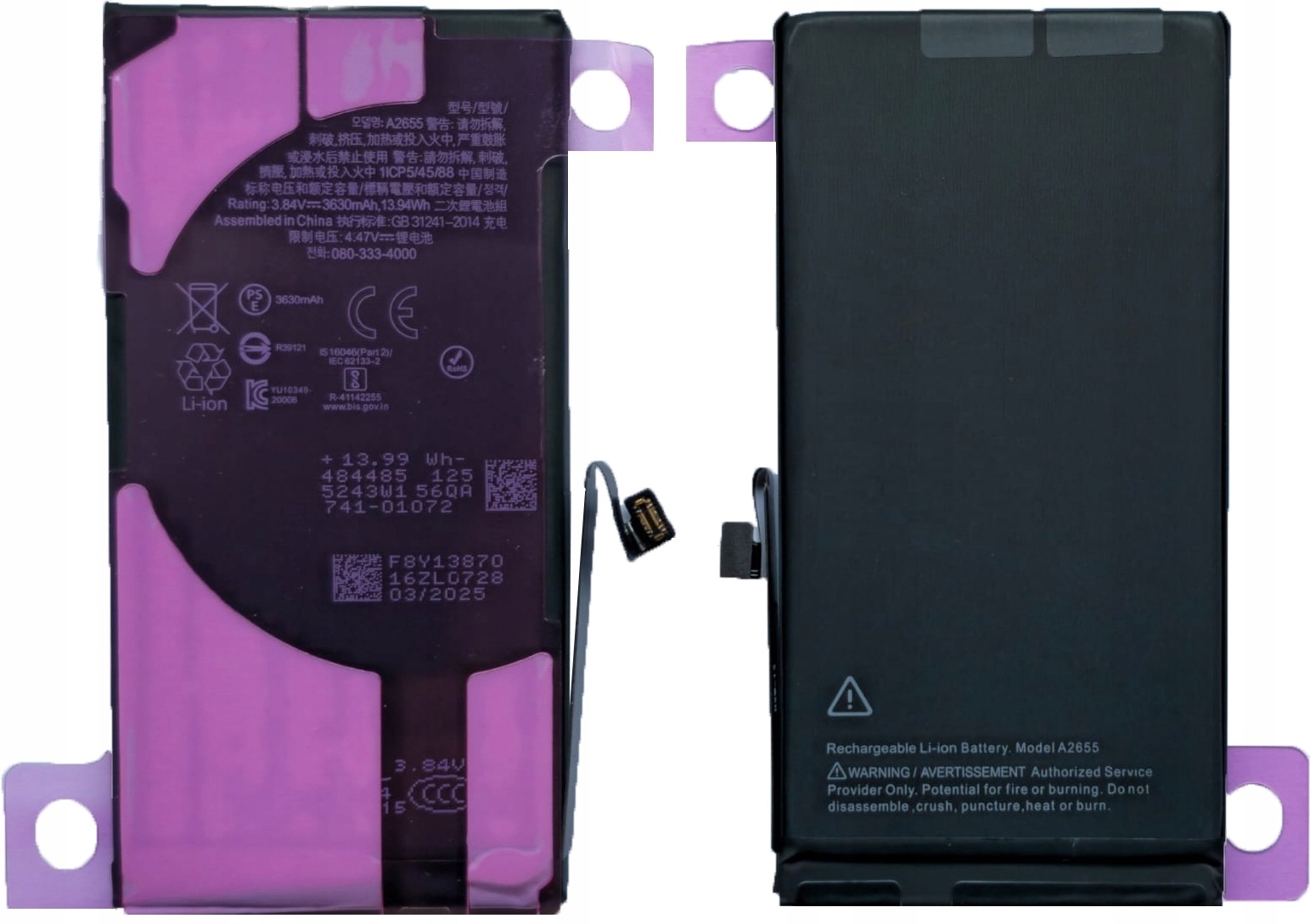 Bateria A2655 iPhone 13 3450mAh Większa Kondycja Bez Komunikatu