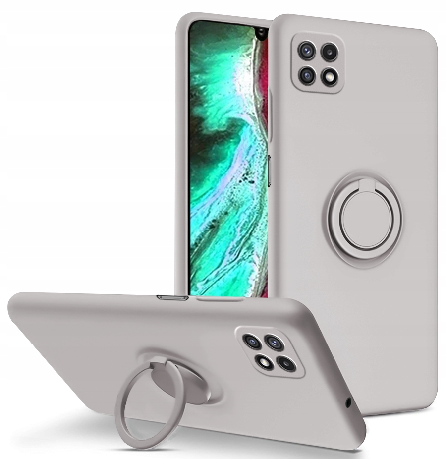 

Etui Silicone Ring +Szkło do Samsung Galaxy A22 5G