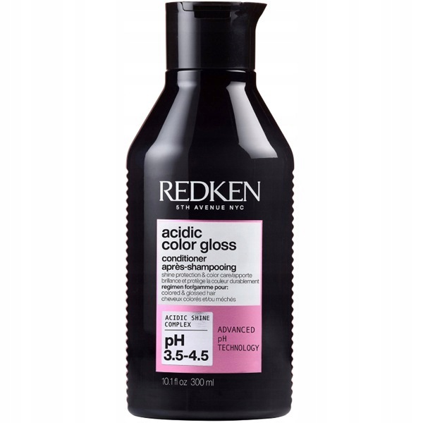 Acidic Color Gloss conditioner enhances the shine of your color