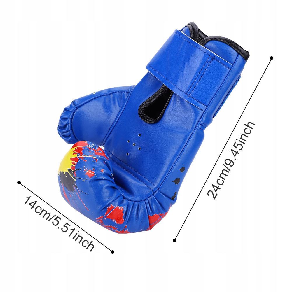 RĘKAWICE BOKSERSKIE DLA DZIECI NIEBIESKI Marka bez marki