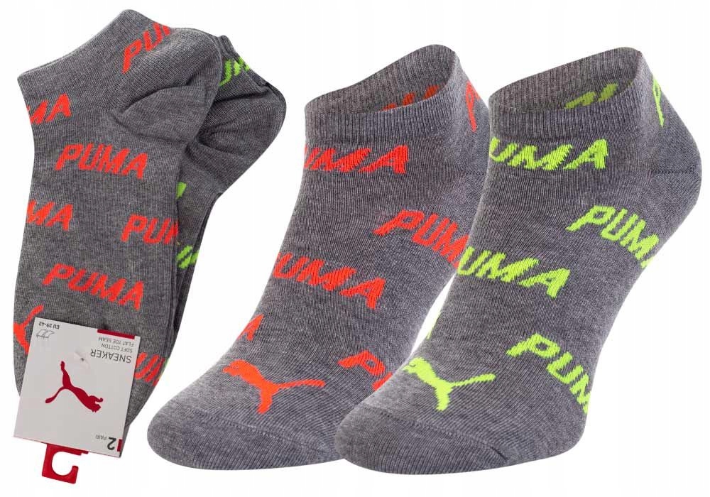 

Puma Skarpetki Stopki 2 Pary Grey Roz: 43-46