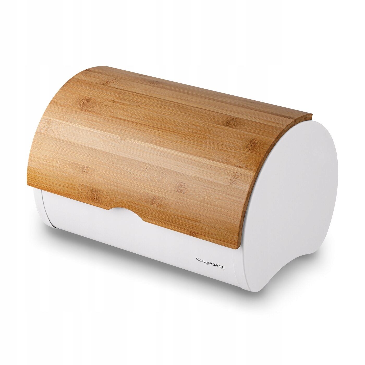 CHLEBAK NOWOCZESNY VOLANO BIALY MAT JEDNOCZESCIOWY POJEMNIK PIECZYWO